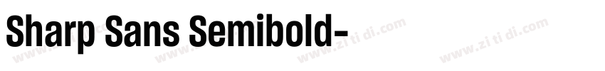 Sharp Sans Semibold字体转换